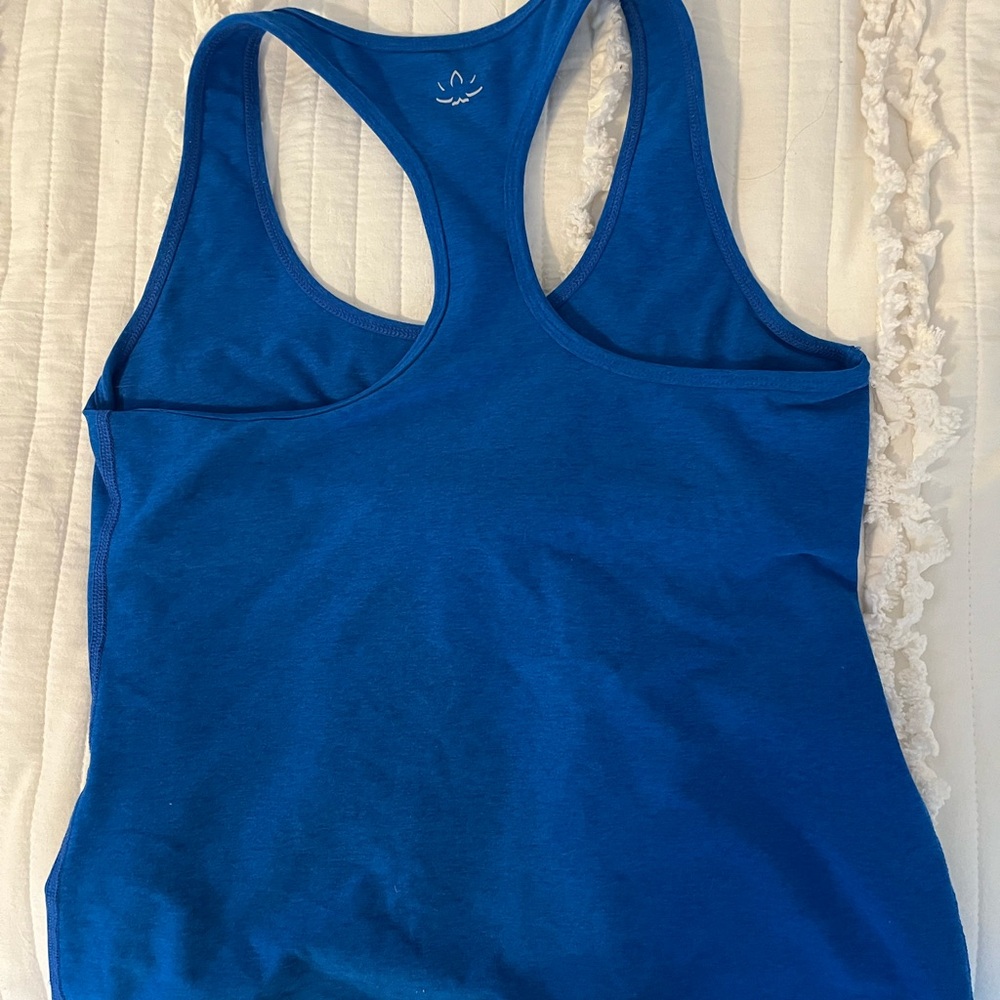 Blue Racerback Tank Top - Picture 3 of 3